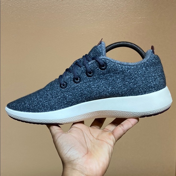 Allbirds Wool Runner Men’s Athletic Shoes “Dark Gray Cream” - Picture 5 of 16